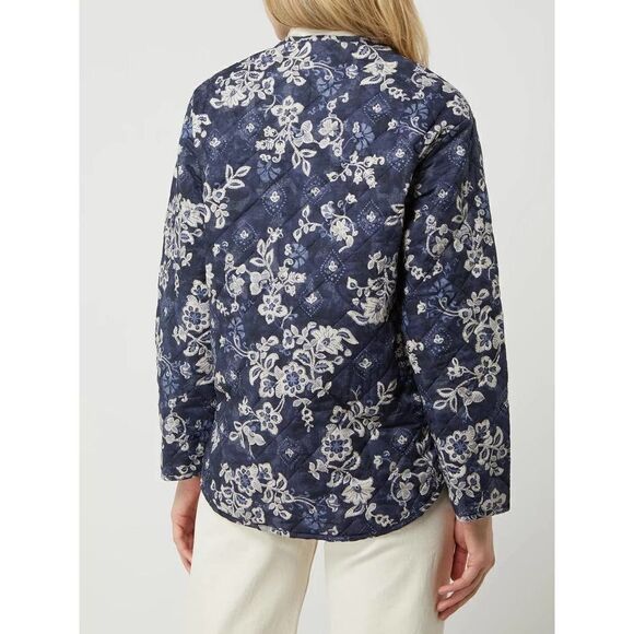 Mango quilted jacket in blue floral - Picture 2 of 6
